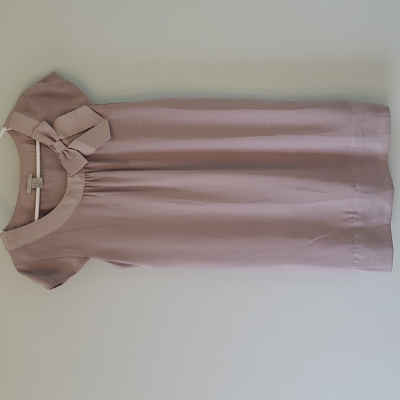 H&M taupe size 10 short sleeve dress - Picture 1 of 4